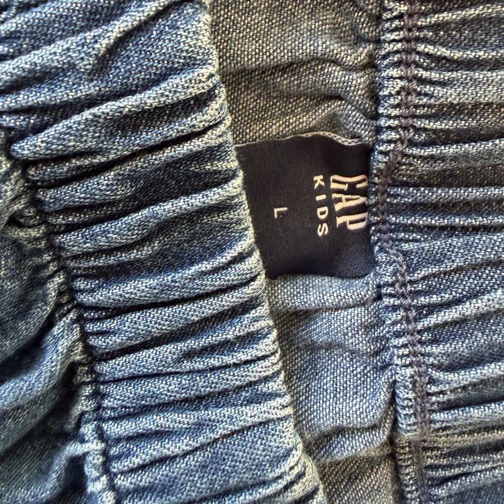 GAP Blue Denim Tiered Midi Skirt - Picture 3 of 3